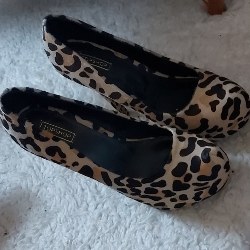 Topshop Cheetah print,platform heels